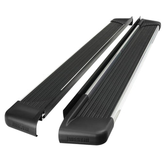 compare product Westin 27-64720 SG6 Running Boards Aluminum Polished Pair 74.25 in