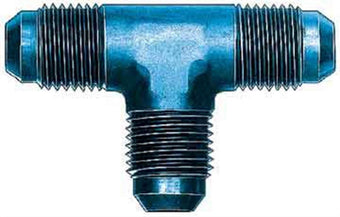 compare product Aeroquip FCM2065 Blue Anodized Aluminum -12AN Union T Adapter