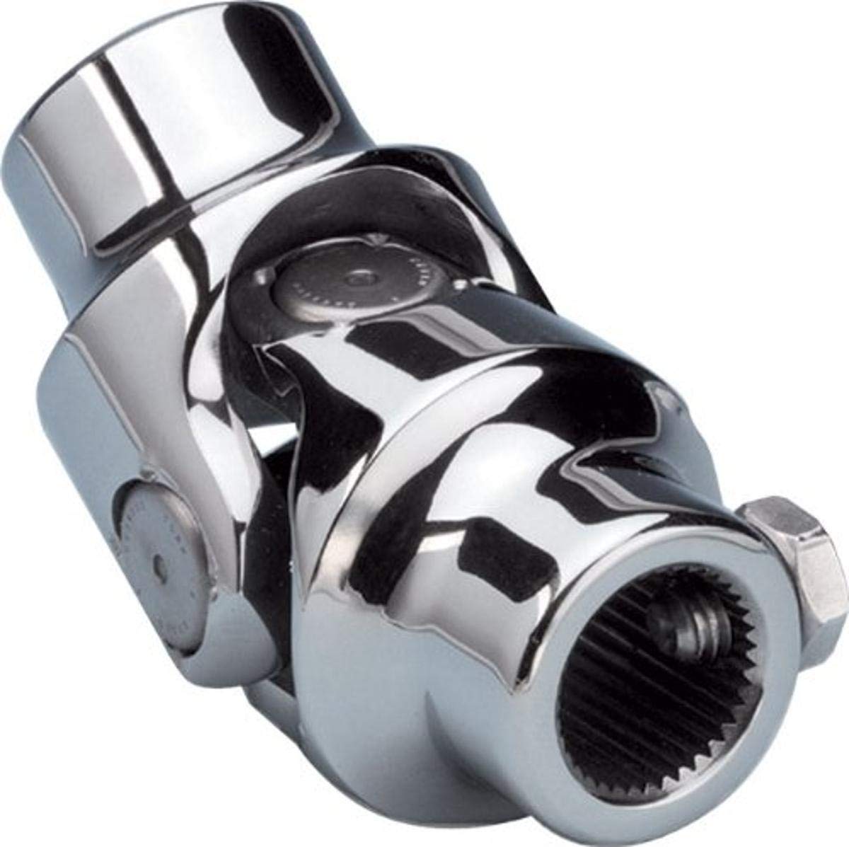 Borgeson 124909 3/4" DD x 9/16"-26 Polished Steering U-Joint