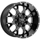 MAYHEM WARRIOR 8015 GLOSS BLACK MILLED 18X9 8-165.1 18MM 130.8MM