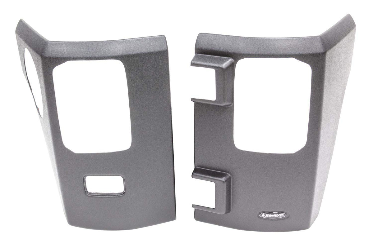 Bushwacker Trail Armor Rear Corner Covers | 2-Piece Set, Black, Textured Finish | 14009 | Fits 2007-2018 Jeep Wrangler JK 2-Door