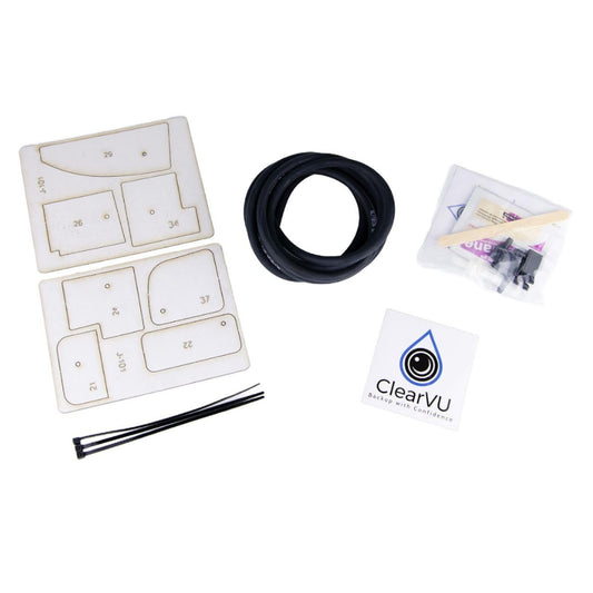 ClearVU J-101 Backup Camera Cleaner fits 2011-2021 Grand Cherokee | Includes DIY Kits | No Wiring Needed | Rinse Off Using Existing Factory Wiper Controls | Cleans Off Snow, Salt & Dirt