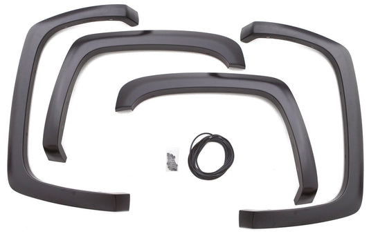 RealTruck Lund SX103T Elite Series Black Sport Style Textured Front and Rear Fender Flare - 4 Piece