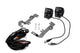 ZROADZ Ditch Hood Hinge LED Kit - Compatible w/ 2019-2022 Chevy Silverado 1500 - Incl. (2) 3 Inch LED Pod Lights - Mild Steel Gloss Black Finish - Bolt-On Easy Installation - PN #Z362181-KIT2
