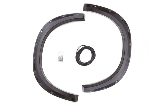 Lund RX204TB Elite Series Black Rivet Style Textured Rear Fender Flare - 2 Piece