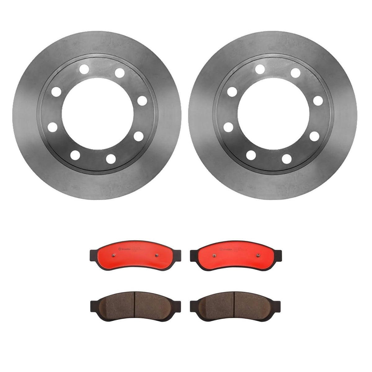 Brembo KT Series Premium Brake Kit (KT00834) for Ford F-250 Super Duty 2008-2012, F-350 Super Duty 2008-2012 | High-Performance Brake Pads & Rotors | Direct OE Replacement