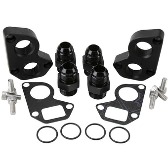 compare product Billet Specialties 77123 LS Remote Water Pump Adapter, Black