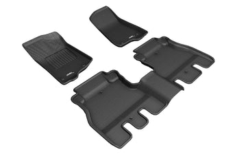 compare product 3D MAXpider Custom Fit Kagu Floor Mat (Black) Compatible with Jeep Wrangler Unlimited (JI) 2018-2026 - Full Set