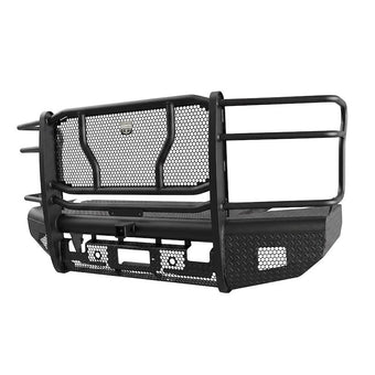 compare product Cattleman HD 2122PRW Front Bumper with Grille Guard Fits Chevrolet Silverado 2500/3500 HD 2020-2023 Gloss Black Powder-Coated Steel 1-Piece Bolt-On Punch Plate Screen 2 Inch Receiver Hitch