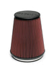 Airaid 701-461 Universal Clamp-On Air Filter: Round Tapered; 6 in (152 mm) Flange ID; 8 in (203 mm) Height; 7.25 in (184 mm) Base; 5 in (127 mm) Top