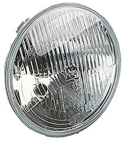 Hella 7" Round Headlamp Replacement 002395031, with 24 volt bulb