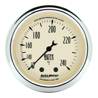 compare product AUTO METER 1832 Antique Beige Mechanical Water Temperature Gauge