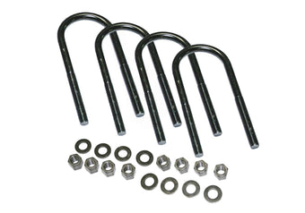 compare product RealTruck SUPERLIFT SUSPENSION U-Bolt Kit | Round U-Bolts 9/16 x 3-1/8 x 14 | 10844 | 4 Pack of U-Bolts with Hardware