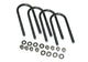 RealTruck SUPERLIFT SUSPENSION U-Bolt Kit | Round U-Bolts 9/16 x 3-1/8 x 14 | 10844 | 4 Pack of U-Bolts with Hardware