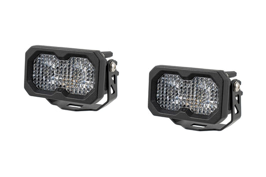 C2R White Flood Standard LED Pod (pair)