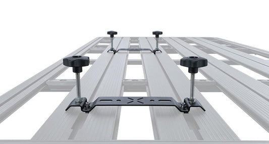 Rhino-Rack Mounting Kit for Recovery Board or Recovery Tracks, Mount up to Four Recovery Boards, Works with Pioneer Platform, Powder Coated Stainless Steel (43235)