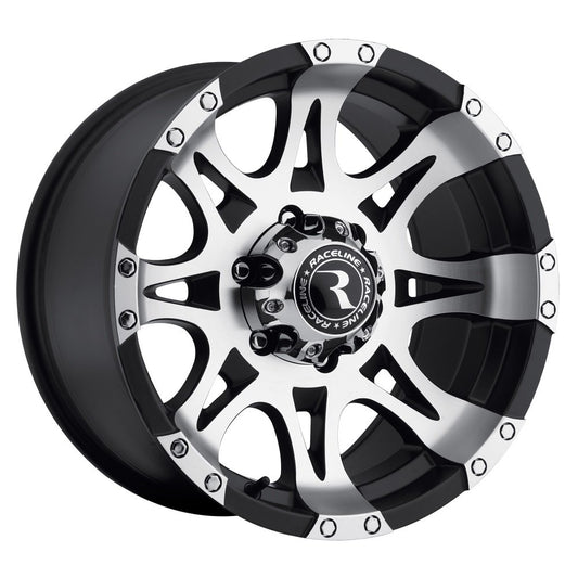 Raceline 982 Raptor Black Machine 18x9 8x165.1 20 P/N: 982-89080+20