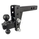 BulletProof Hitches - 2.0" Adjustable Extreme Duty Trailer Hitch (30,000 lb. Rating) - 4" Drop/Rise with 2" and 2 5/16" Dual Ball - Powder Coat, Solid Steel, Corrosion-Resistant
