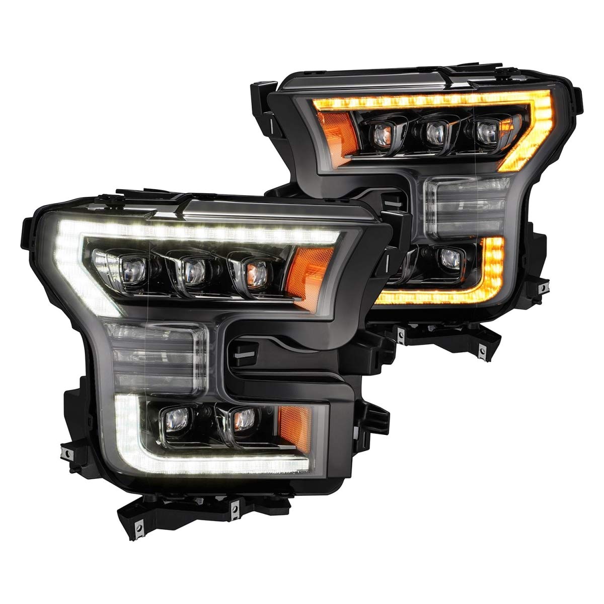 AlphaRex USA 880163 Nova Series Projector Headlights fits Ford F-150,Clear
