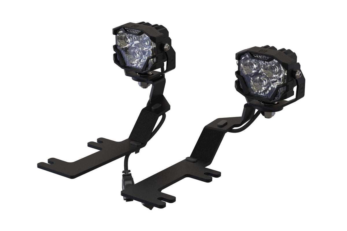 Morimoto 4Banger Ditch Light Kit: Fits Chevrolet Silverado 14-18 1500 (NCS White SAE Wide Beam)