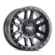 CANYON PRO 17x9, Bolt Pattern: 5x5/, Offset: -12, MATTE BLACK W/SIMULATED RING, set of 1