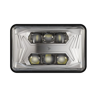 compare product JW Speaker Model 8800 Evo X LED Headlight (Chrome, Low Beam, Unheated Lens, 4x6 Inch)