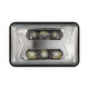 JW Speaker Model 8800 Evo X LED Headlight (Chrome, Low Beam, Unheated Lens, 4x6 Inch)