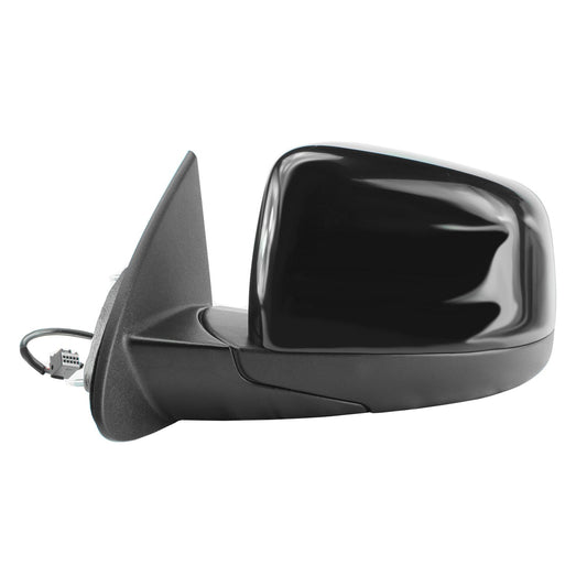 Fit System - 60190C Driver Side Mirror for Dodge Durango, Textured Black w/PTM Cover, Code GTS/XR, w/Out Blind spot Detection, Foldaway, Heated Power