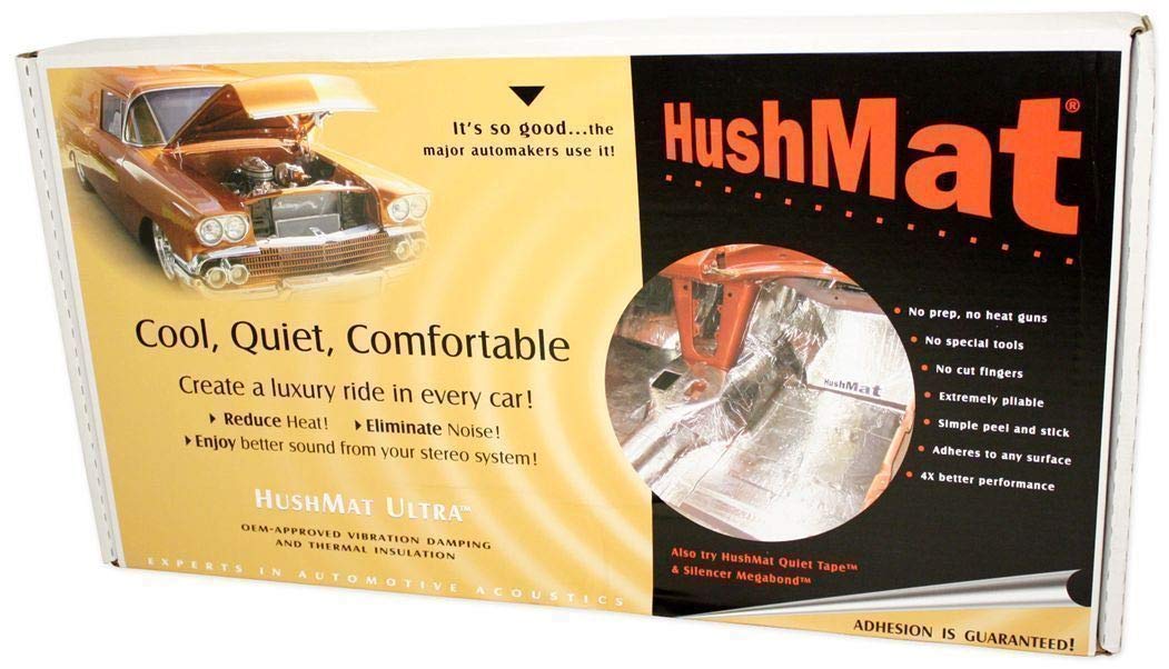 HushMat 10500 Sound Damping Bulk Kit with 30 Black sheets (58 square feet)