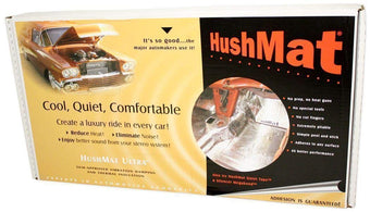 compare product HushMat 10500 Sound Damping Bulk Kit with 30 Black sheets (58 square feet)