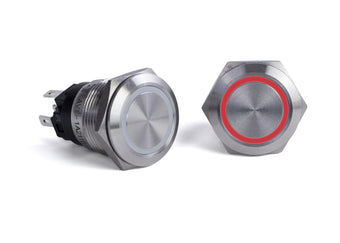 compare product Sierra AV10030R, Push Button Switch, Red Halo