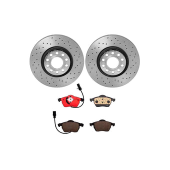 compare product Brembo KT Series Premium Brake Kit (KTX0093) for Audi A4 2002-2006, A4 Quattro 2002-2006, A6 1998-2004, A6 Quattro 1998-2004 | High-Performance Brake Pads & Rotors | Direct OE Replacement