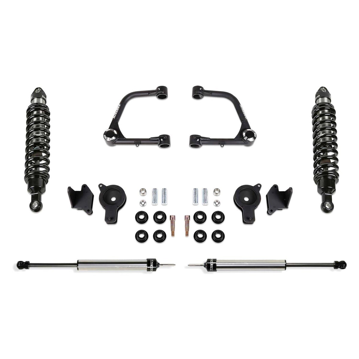 Fabtech - 2022 Tundra 4WD 3in UCA Kit w/Uniballs/DLSS 2.5 COs/Rr DLSS Shocks/Rr Air Bag Spacers (K7090DL)