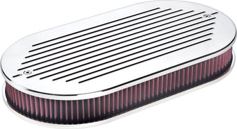 compare product Billet Specialties 15520 Ball Milled Dual Quad Billet Air Cleaner