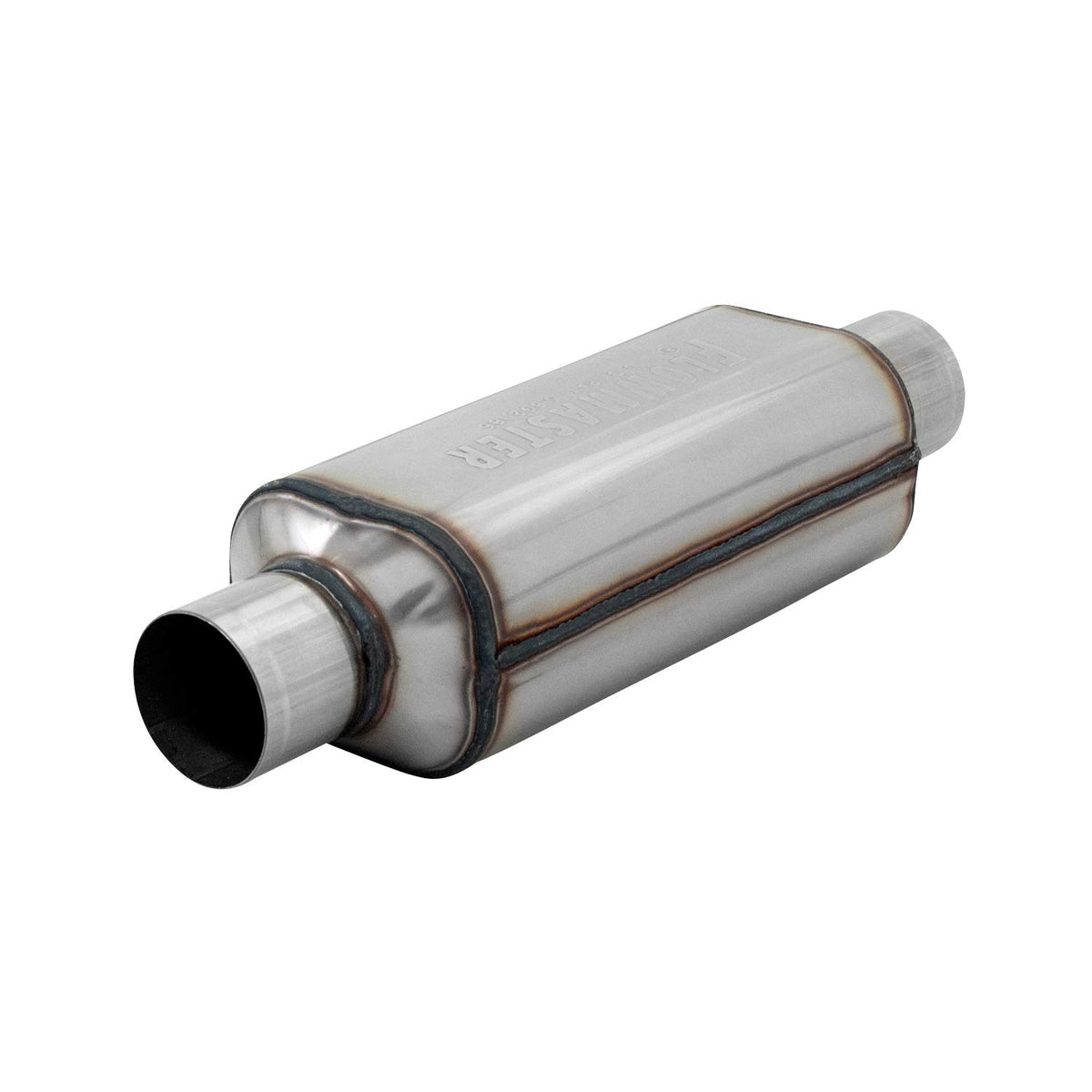 Flowmaster 12512304 (HP-2) 2.5" Inlet x 2.5" Outlet 304S Muffler with Aggressive Sound