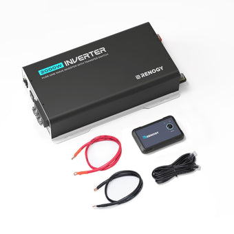 compare product Renogy Inverter PUH, 2000W Pure Sine Wave Power Inverter with UPS Transfer Switch & Bluetooth, 12V DC to 120V AC Converter for RV, Truck, Home,Camping - 4000W Surge Power, Remote Monitoring