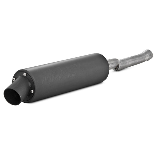 MBRP Straight Core Slip-On Exhaust Muffler Made of Black-Coated Aluminized Steel | Fits Yamaha YFM 350 Moto-4 1992-1995 | Mild Sound, Quietest Profile, Noise Restriction Zone Friendly | AT-7402