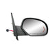 Fit System Passenger Side Towing Mirror for Avalanche, Silverado, Suburban, Tahoe, Sierra, Yukon, Denali/XL, Silverado/Sierra Hybrid, Arrow Signal, no pwr fold/auto dim, fold, Chrome, Heated Power