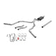 Flowmaster 817471 American Thunder Cat-Back Exhaust Kit Dual 2.5 Inch Stainless Steel 3 Inch Polished 304 Stainless Steel Tips Compatible with 1987-1996 Ford F-150 V6 V8 2/4WD All Wheelbases