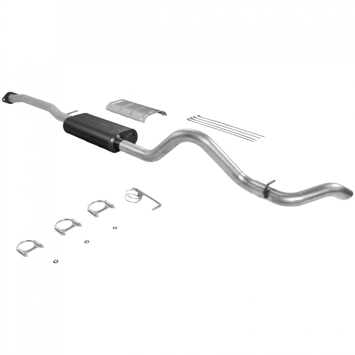 Flowmaster 17147 Force II Cat-Back Exhaust Kit 3 Inch Aluminized Steel Compatible with 1993-1995 Chevy/GMC trucks with a 5.0L or 5.7L engine with flanged catalytic converter
