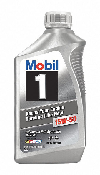 compare product Mobil 1 98JM55 15W-50 Synthetic Motor Oil - 1 Quart