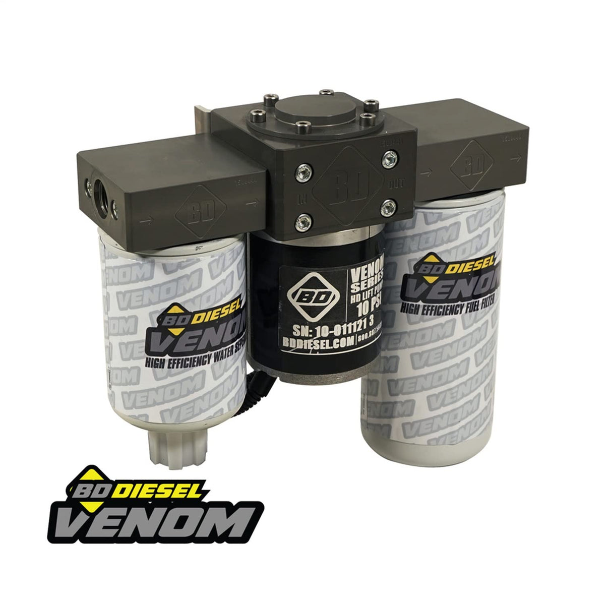 BD Diesel 1050322 Venom Fuel Lift Pump Kit; w/Filter And Separator;
