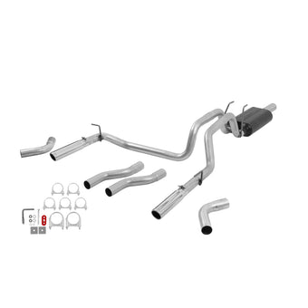 compare product Flowmaster 817424 American Thunder Cat-Back Exhaust Kit Dual 2.5 Inch Tailpipes Stainless Steel 3 Inch Polished Stainless Steel Tips Compatible with 2006-2008 Dodge Ram 1500 4.7L