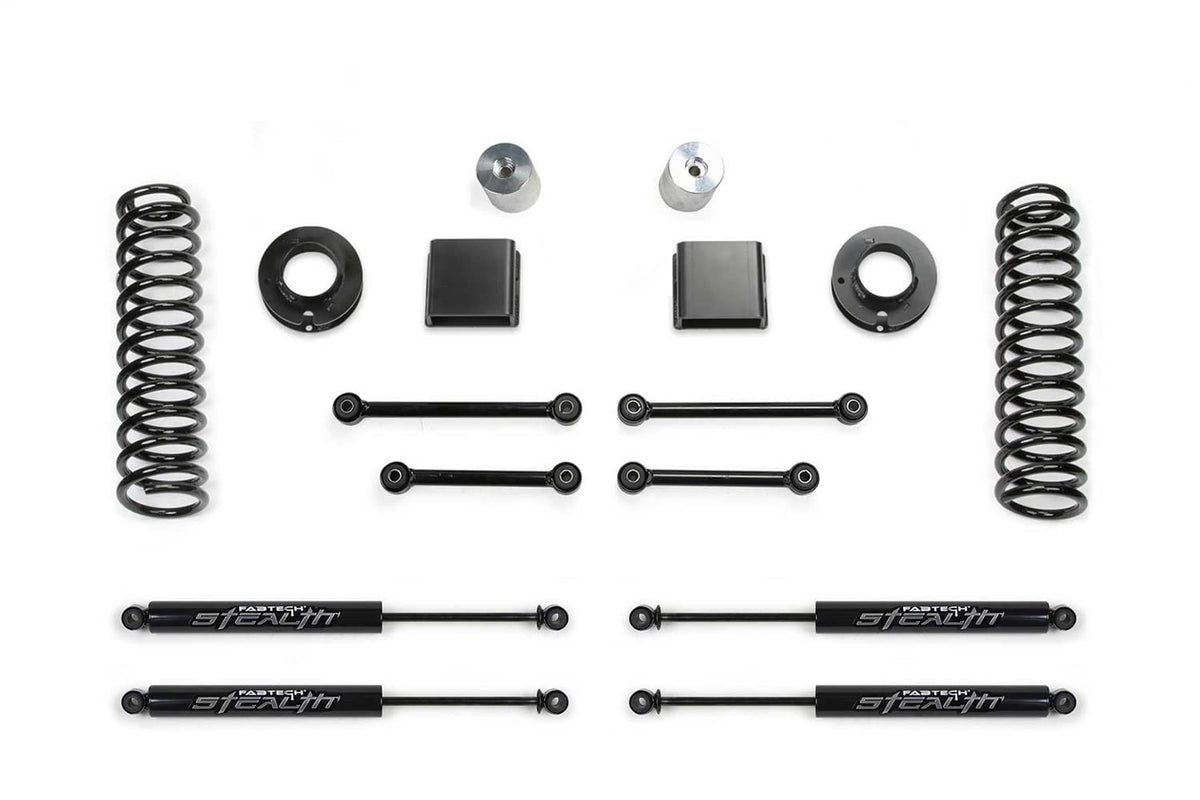 Fabtech - 20-21 Jeep JT 4WD Diesel 3in Sport System w/Stealth (K4190M)