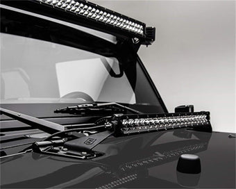 compare product ZROADZ Z344811-KIT LED Mount Kit (JEEP Wrangler Hood Hinge Top), Black