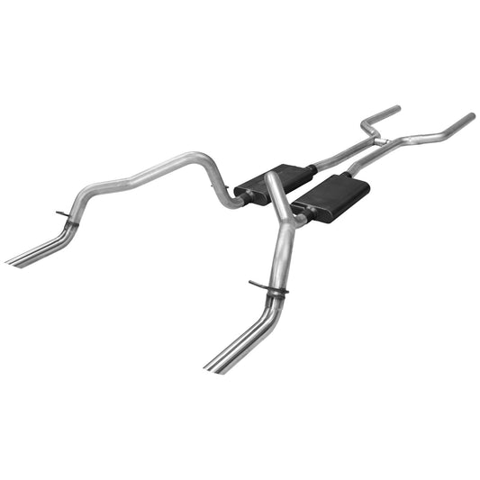 Flowmaster 17149 American Thunder Crossmember-Back 2.5 Inch Aluminized Steel Exhaust Kit Compatible with 1970-1974 Chevy Camaro and Pontiac Firebird with V8 engine