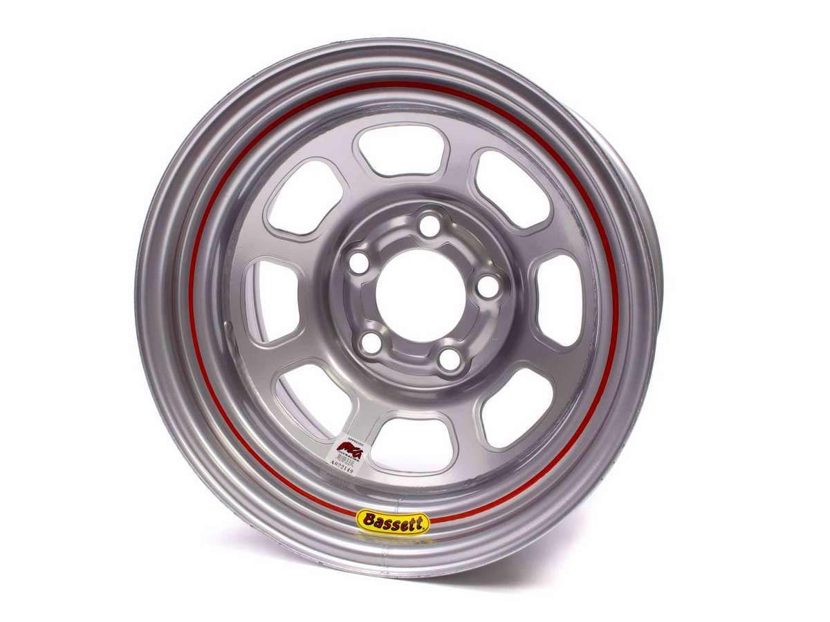 BASSETT D-Hole 15x8" 5x5.00 Silver Wheel P/N 58D52IS
