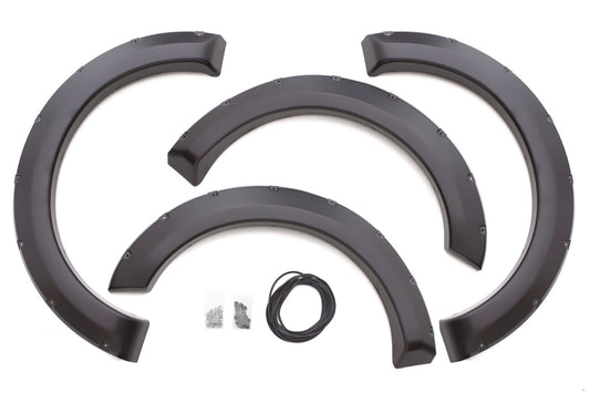 Lund RX314SB Elite Series Black Rivet Style Standard Rear Fender Flare - 2 Piece
