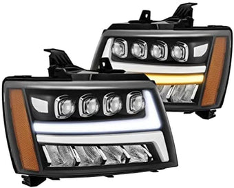compare product AlphaRex USA 880288 Nova Series Projector Headlights fits Chevrolet Tahoe,Clear