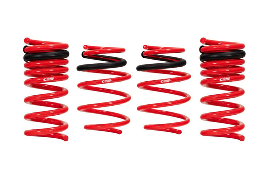 Automotive Eibach Sportline Kit E20-40-036-01-22 Set of 4 Springs Compatible with Honda Civic Base Sedan 2016-2020, Red